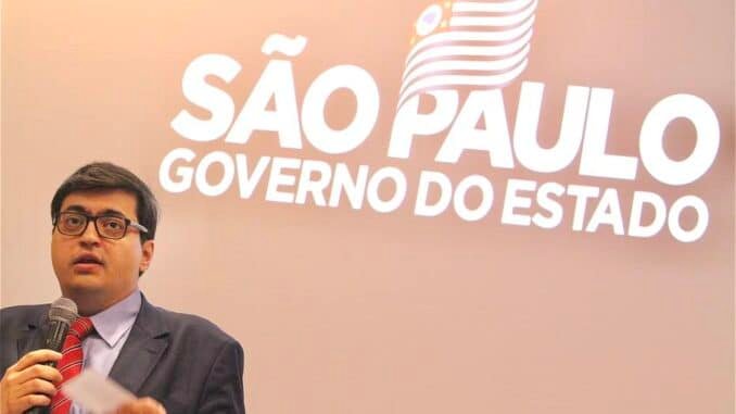 Felipe Salto em cerimônia de posse como secretário da Fazenda e Planejamento do Estado de SP. Foto: Divulgação Governo SP