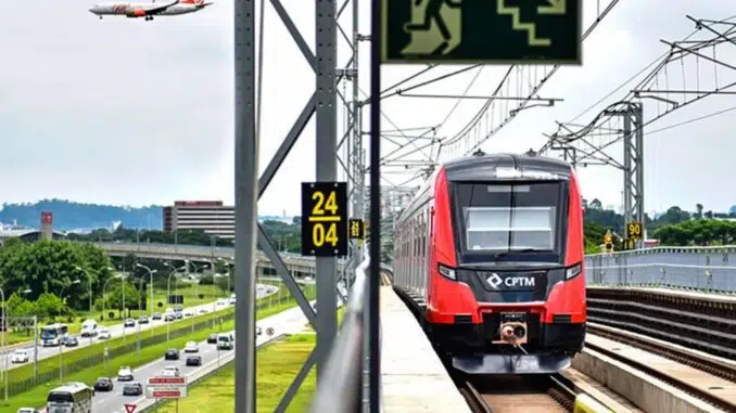 Estação Aeroporto da linha 13-Jade da CPTM: serviço duas vezes por hora até o centro de São Paulo nos próximos meses (Divulgação/Divulgação)
