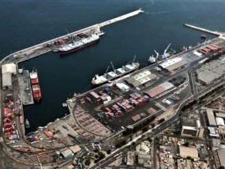 O Porto de Antofagasta, no Chile, será a saída via Oceano Pacífico das exportações do Paraná.| Foto: Divulgação/Porto de Antofagasta
