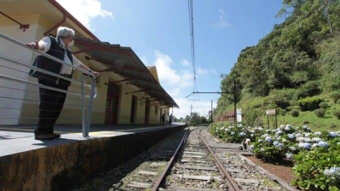 Ferrovia de Campos do Jordão tem trecho desativado. Foto Epitácio Pessoa/Estadão.