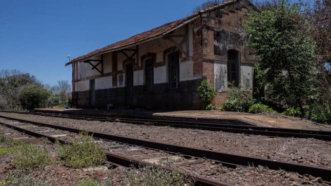 Estação de trem Ligação, em Campo Grande, fazia parte da rota entre Bauru e Corumbá (MS) - Eduardo Anizelli-10.dez.21/Folhapress