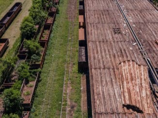 Estação ferroviária de Corumbá com parte de seu teto destruído Eduardo Anizelli-9.dez.2021/Folhapress