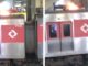 Trem da Linha 11-Coral pega fogo neste sábado (18) — Foto: Arquivo Pessoal