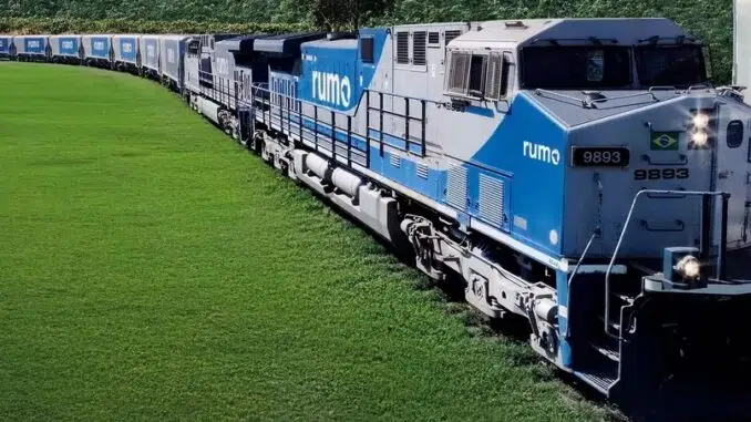 Os volumes de contêineres somaram 316 milhões de TKUs em maio, alta de 14,5% em base anual e de 3,6% em base mensal — Foto: Reprodução/Facebook/@rumologistica