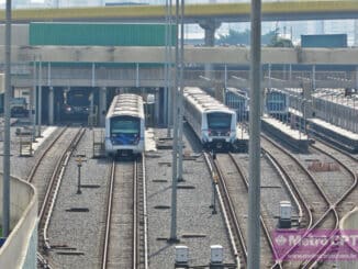 Trens da Linha 2 no pátio Tamanduateí, que será ampliado (Jean Carlos)