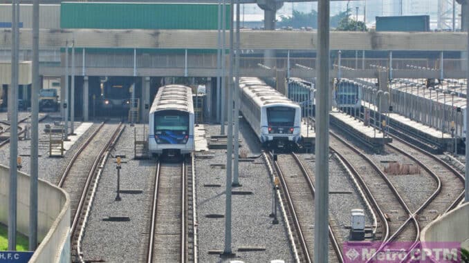 Trens da Linha 2 no pátio Tamanduateí, que será ampliado (Jean Carlos)