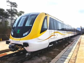 Trem do Metrô de Shenzen, fabricado pela CRRC