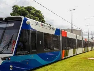 VLT de Santos, que já transporta cerca de 100 mil pessoas (Divulgação)