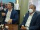 Guilherme Penin, da Rumo, e o prefeito de Rio Preto, Edinho Araújo (Vinícius Marques 31/5/2022)