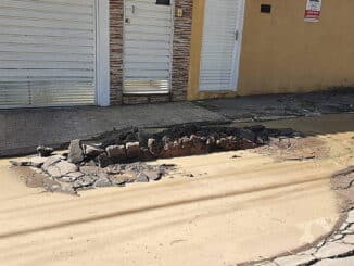 Obra para ampliação da linha 2-verde do metrô causou danos à casas e ruas na Vila Mafra, zona leste de São Paulo - Arquivo pessoal