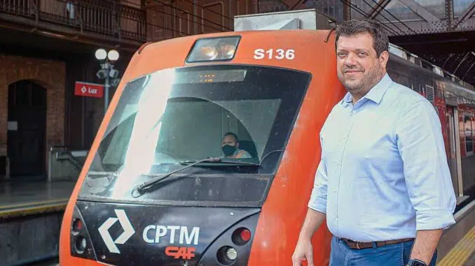 79 TREM SEM PARADAS Pedro Moro, presidente da empresa, diz que home office e digitalização da economia têm reduzido a demanda por transporte e forçado a empresa a buscar alternativas de receita. (Crédito: Marco Ankosqui)