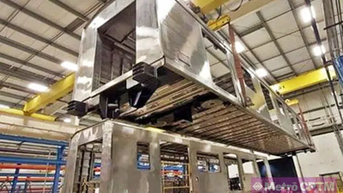 Caixas de aço inoxidável dos primeiros trens da ViaMobilidade (Alstom)
