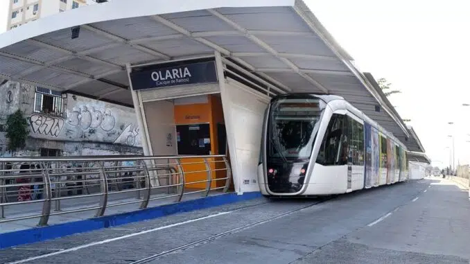 Arte mostra estação do Transcarioca convertida para VLT Prefeitura\Divulgação Prefeitura \ Divulgação