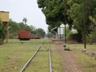 Trilhos em ferrovia de MS. (Foto: Divulgação/Semagro)