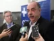 Prefeito Fuad, ao lado de Anastasia, comentou sobre o processo de privatização do metrô de Belo Horizonte — Foto: Rodrigo Clemente/PBH