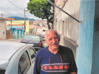 Orlando Antoniasi mora próximo à futura Estação Brasilândia e acredita que o metrô é um sinal de progresso no bairro. Foto: Breno Damascena
