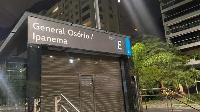 Estação General Osório / Ipanema — Foto: Divulgação