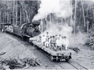 A Estrada de Ferro Madeira-Mamoré (EFMM) foi construída, em três fases, de 1871 a 1912, ligando Porto Velho a Guajará-Mirim – Foto: Divulgação