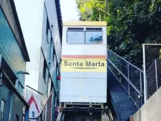 Prefeitura reforma bondinho do Santa Marta Divulgação