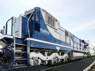 Trem da Rumo, empresa de logística da Cosan — Foto: Reprodução