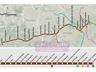O traçado da Linha 22-Marrom (CMSP)