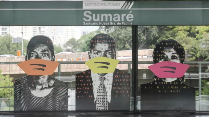 Estação Sumaré do metrô, Zona Oeste de São Paulo, em 6 de maio de 2021. — Foto: Fábio Vieira/FotoRua/Estadão Conteúdo