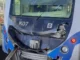 Trem ficou com a parte da frente danificada. — Foto: Arquivo pessoal