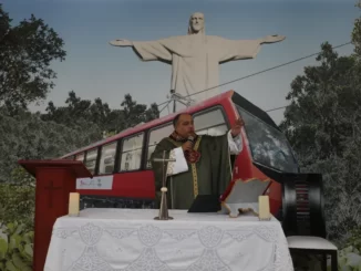 Padre Omar celebra missa nos 138 anos do Trem do Corcovado - Foto: Fabiano Rocha