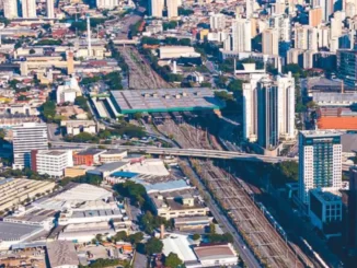 Vista aérea de estação Barra Funda do Metrô de São Paulo Guilherme Queiroz/Veja SP