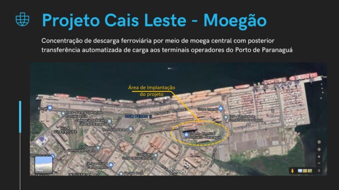 Consórcio pede R$ 593 milhões para Moegão ferroviário do Porto de Paranaguá
