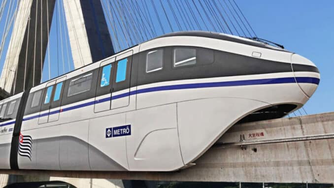 Trem da Linha 17: energia elétrica no horizonte (BYD)