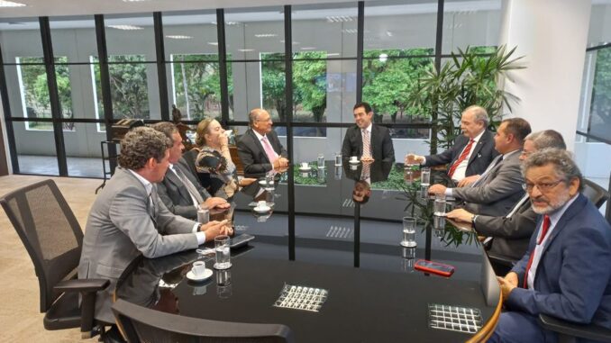 Vice-presidente eleito, Geraldo Alckmin se encontra com ministros do TCU na sede da Corte para tratar da transição de governo. Foto: André Borges/Estadão