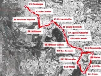Mapa do futuro monotrilho da República Dominicana (Imagem: Reprodução)