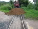 Ferrovia foi bloqueada em Corupá – Foto: Internet/Reprodução