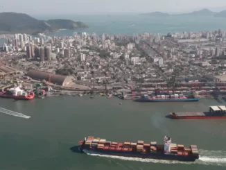 Porto de Santos: relatório do TCU avaliza privatização, mas análise pode ficar para o próximo governo — Foto: Anna Carolina Negri/Valor