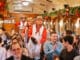 Trem do Vinho, na Serra Gaúcha, contou com performances e atrações especiais no Natal deste ano - Divulgação/Giordani Turismo