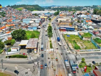 Terrenos onde será construída a estaçao Jacu Pêssego da Linha 15 (iTechdrones)