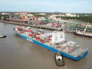 Navio no porto de Itaqui, no Maranhão - @portodoitaqui.ma.gov.br - 13.mar.22/Divulgação