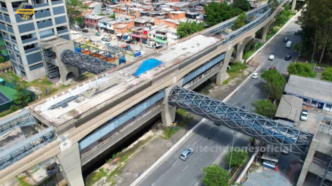 Estação Brooklin Paulista em dezembro de 2022 (iTechdrones)