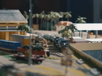 Exposição recria em maquetes a história do sistema ferroviário do Ceará. — Foto: Divulgação/Estúdio Voa
