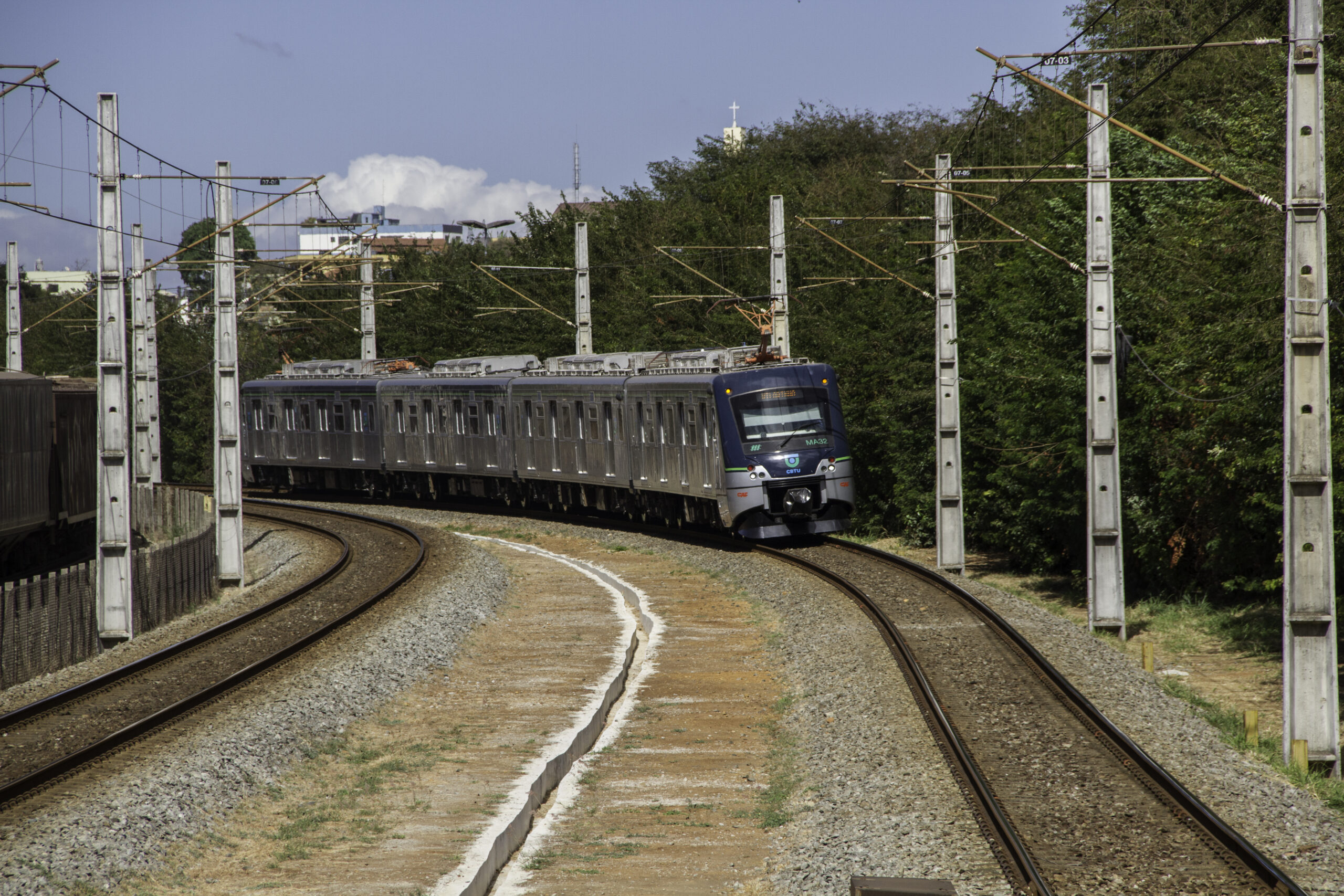 Composição do Metrô BH em operação na Linha 1 - Foto: Divulgação