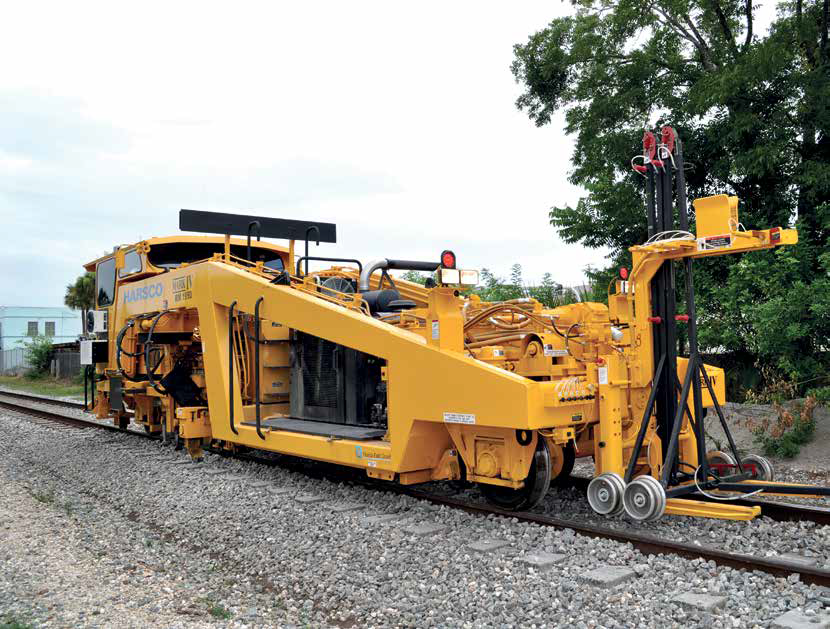 Socadora de via modelo Mark IV, da Harsco