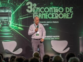 O CEO Eduardo Scolari participou do 3º Encontro de Fornecedores destacando as perspectivas do setor ferroviário para os próximos anos. Foto: Roosevelt Cássio