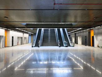 Estação Santa Marina recebe escadas rolantes (Crédito: ACCIONA)