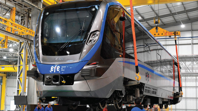 Carro da Marcopolo Rail entregue para empresa chilena
