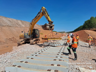Últimos dormentes da primeira fase da ferrovia foram instalados em 8 de junho - Divulgação: Rumo